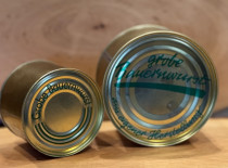 Grobe Bauernwurst aus eigener Herstellung in der Dose