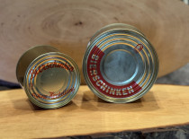 Bierschinken aus eigener Herstellung in der Dose