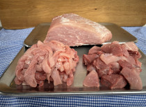 Schweinegeschnetzeltes und Schweinegulasch 