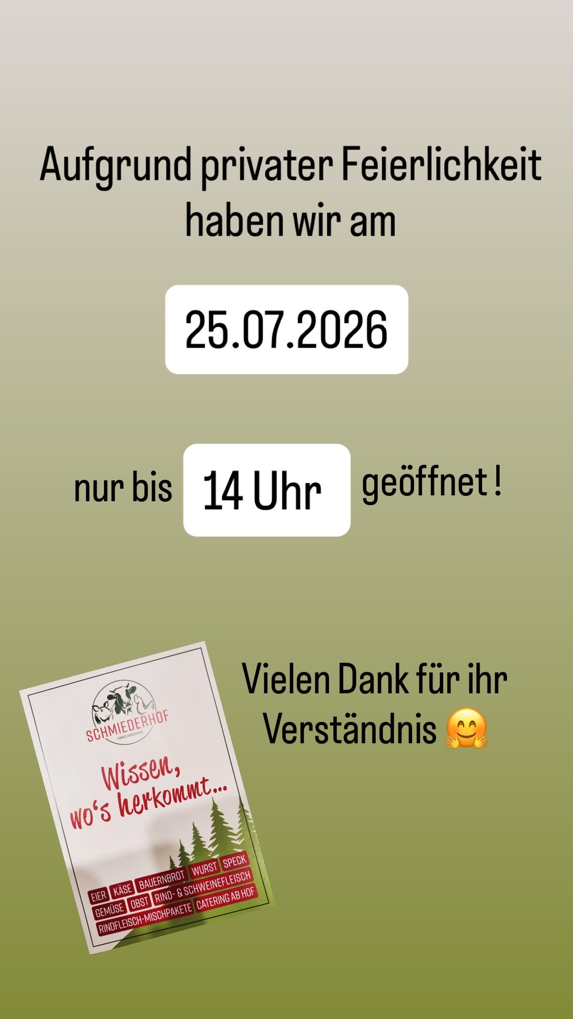 Private Feierlichkeit
