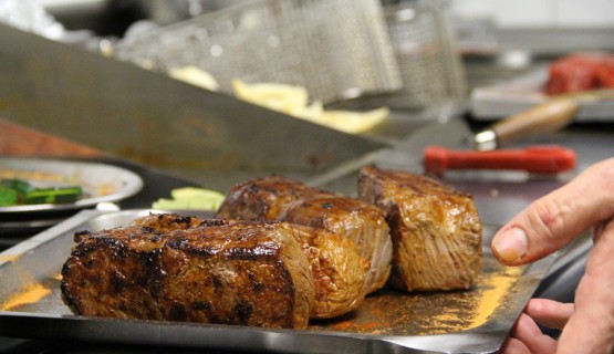 500gr. Steak bereit f&uuml;r den Ofen.