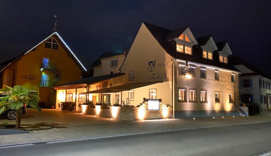 Hausansicht bei Nacht