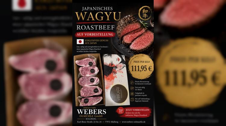 Japanisches Wagyu Roastbeef bei Webers &Ouml;lm&uuml;hle in Mahlberg