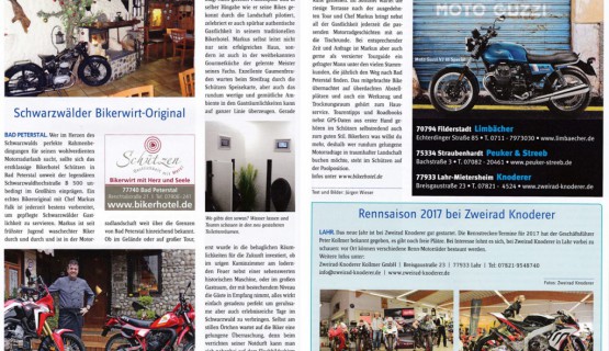 Motorradmagazin f&uuml;r Baden-W&uuml;rttemberg