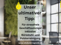 Ihr professioneller Partner f&uuml;r B&uuml;ro- und Gesch&auml;ftsumz&uuml;ge inklusive B&uuml;rostuhl- und Polsterreinigung