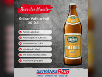 Erfrischung pur: Das Gr&uuml;ner Vollbier Hell &ndash; Ein Genuss f&uuml;r dich!