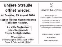 Der Holzofen brennt wieder: Strau&szlig;wirtschaft in Kappel-Grafenhausen startet