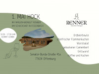 Feiert den Fr&uuml;hling beim 1. Mai Hock im Familien-Weingut Renner!