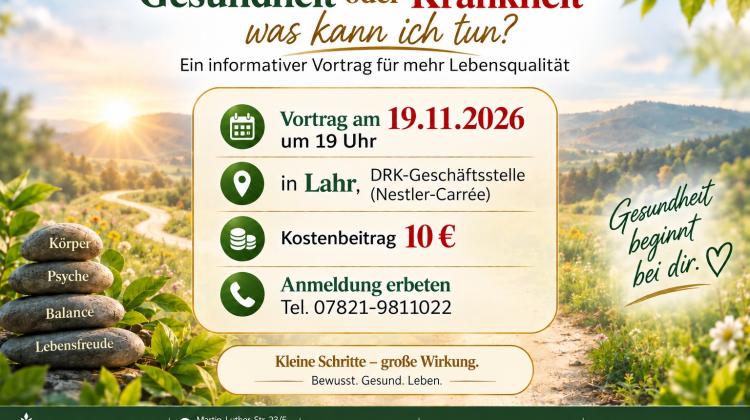 Vortrag "Gesundheit oder Krankheit - was kann ich tun?