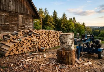 Jetzt spalten, sp&auml;ter heizen: Warum der Sp&auml;tsommer die beste Zeit f&uuml;r Brennholz ist