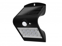 LED Solarleuchte 1,5W WW schwarz inkl. Wechselbarer Li-Ion Akku - Energiesparend und zuverl&auml;ssig