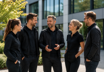 Unternehmenskultur tr&auml;gt man manchmal auf der Kleidung