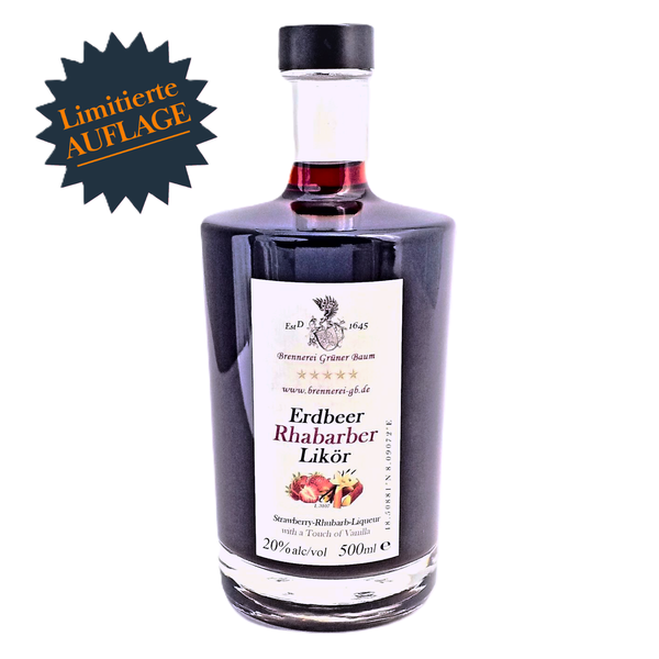 Erdbeer-Rhabarber-Vanille-Lik&ouml;r 20 % vol.